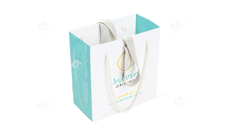 Premium Custom Shopping Bag for a UK Silver Jewelry Brand