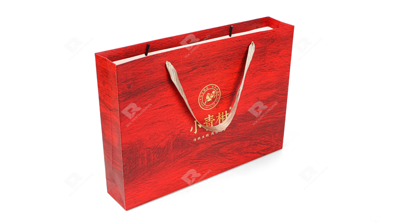 Elevate Your Brand with a Custom Red Wood Grain Shopping Bag by RX Packaging Elevate Your Brand with a Custom Red Wood Grain Shopping Bag by RX Packaging