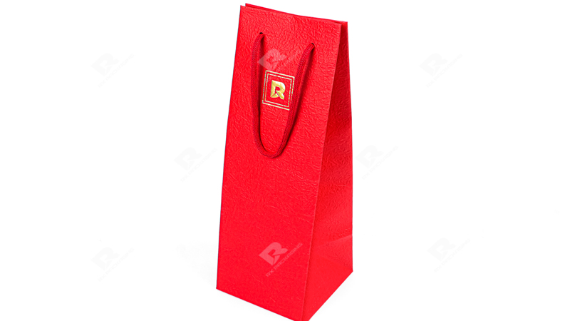 Premium Red Wine Gift Bag Solutions by RX Packaging