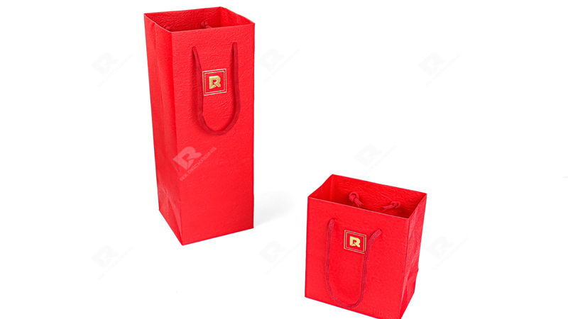 Luxury Red Gift Bags – Customizable Solutions by RX Packaging