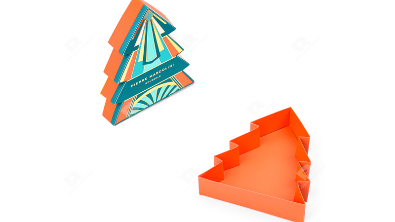 Custom Chocolate Packaging Box — Creative Christmas Tree Design by RX Packaging
