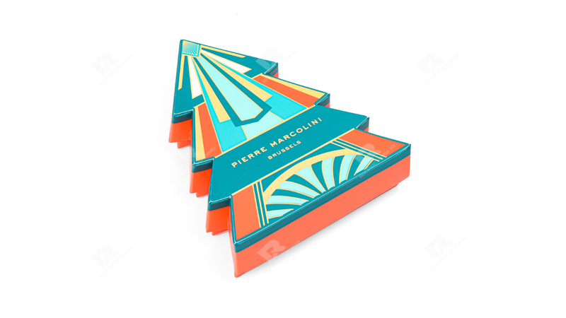 Elegant Christmas Tree Shaped Chocolate Box by RX Packaging