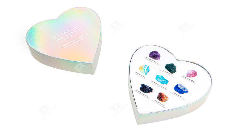 Stunning Heart-Shaped Cosmetic Packaging Box: A Luxurious, Customizable Design by RX Packaging