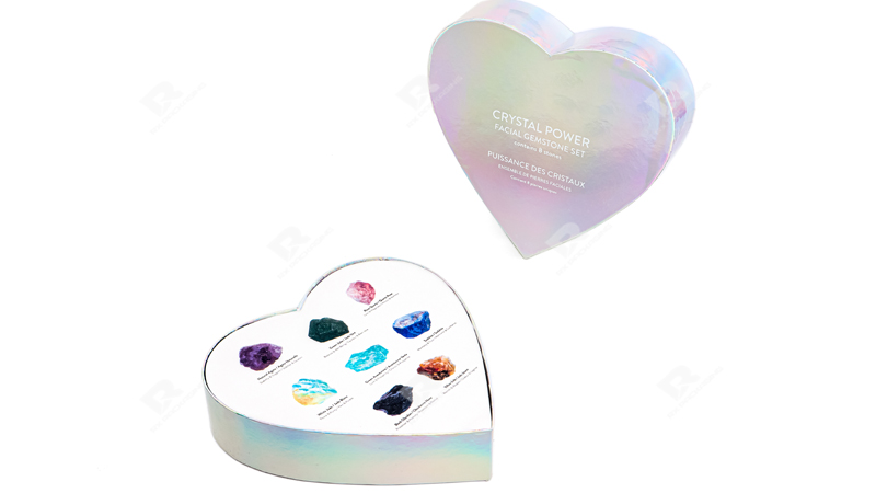 Stunning Heart-Shaped Cosmetic Packaging Box: A Luxurious, Customizable Design by RX Packaging