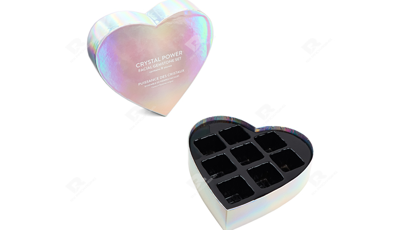 Stunning Heart-Shaped Cosmetic Packaging Box: A Luxurious, Customizable Design by RX Packaging