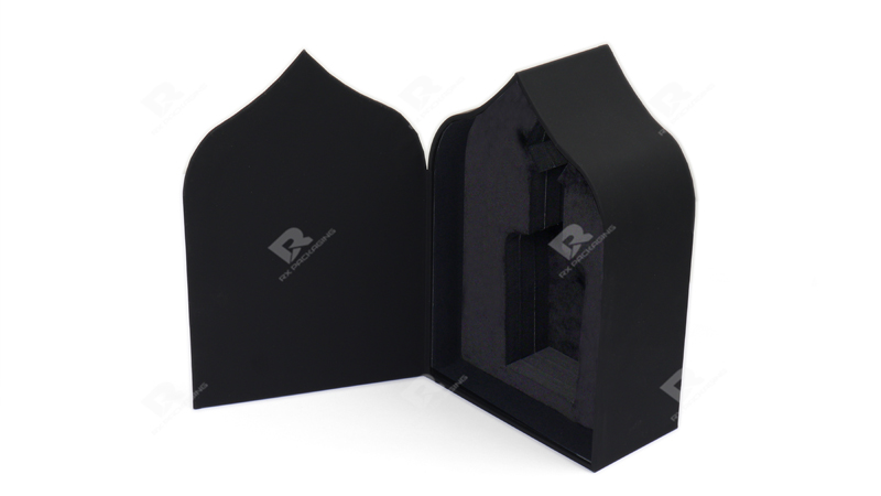 Elegant Arabian-Inspired Perfume Packaging Box with Gemstone Detailing