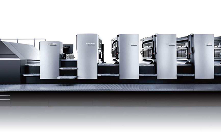 New 5 color Heidelberg printing machine certified by G7