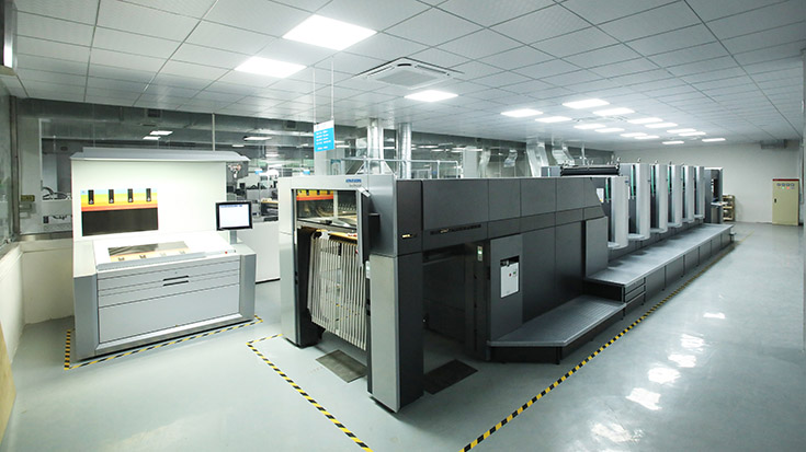 5 Process introduction of Colors plus varnish printing press