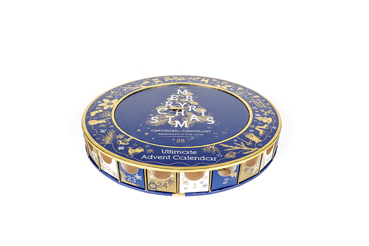 Unique Calendar Design for Christmas Chocolate Boxes