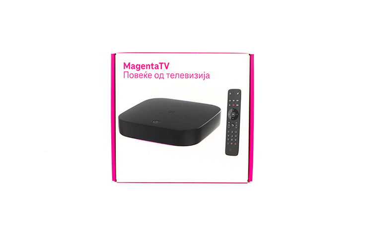 Set-top box packaging box designed by RX Packaging for T-Mobile Russian market