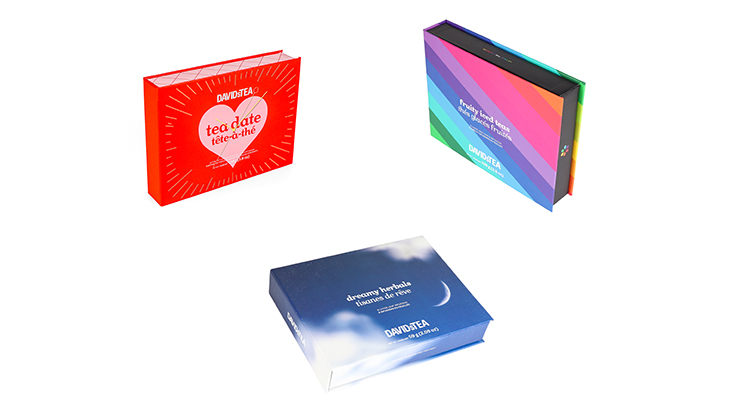 RX Packaging creates exquisite tea packaging boxes for DAVIDsTEA
