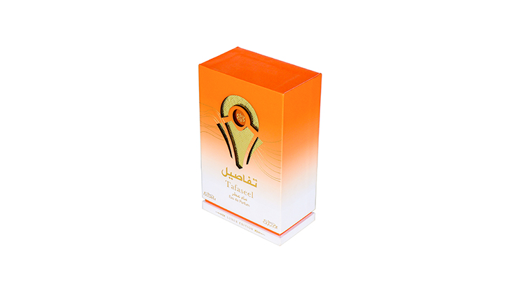 Perfume packaging designed by RX Packaging for Tafaseel