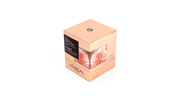 RX Packaging helps L'Oreal create exquisite cosmetic packaging boxes to show the brand's luxury and quality