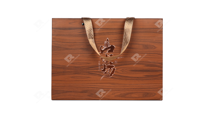 Elevate Your Brand with RX Packaging's Custom Wood-Grain Gift Bag Solutions