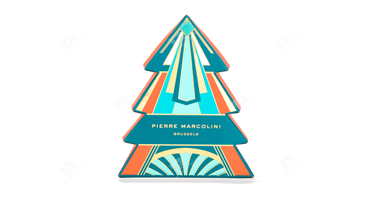 Custom Chocolate Packaging Box — Creative Christmas Tree Design by RX Packaging