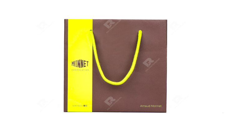 Elegant and Practical: RX Packaging’s Custom Brown Square Gift Bag